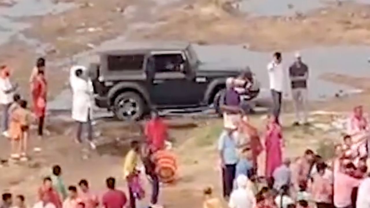 On it's way to get the SUV stuck