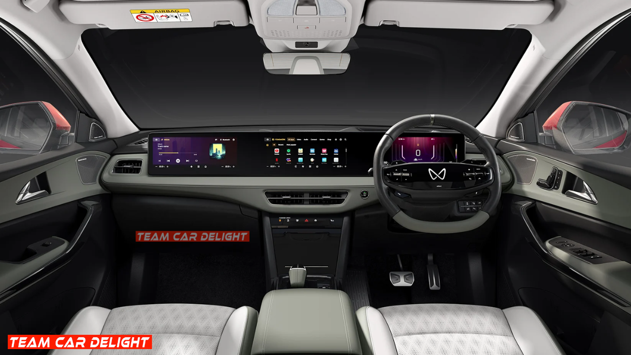 Dashboard of Mahindra XEV.9e
