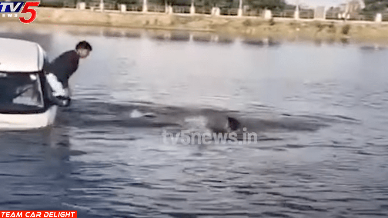 Jumping from the car